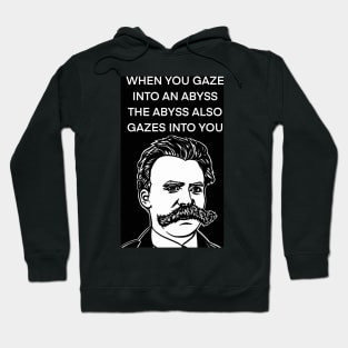 FRIEDRICH NIETZSCHE quote .2 - ink portrait Hoodie